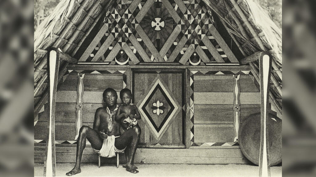 Maison dyuka du Tapanaoni, Guyane (1970).