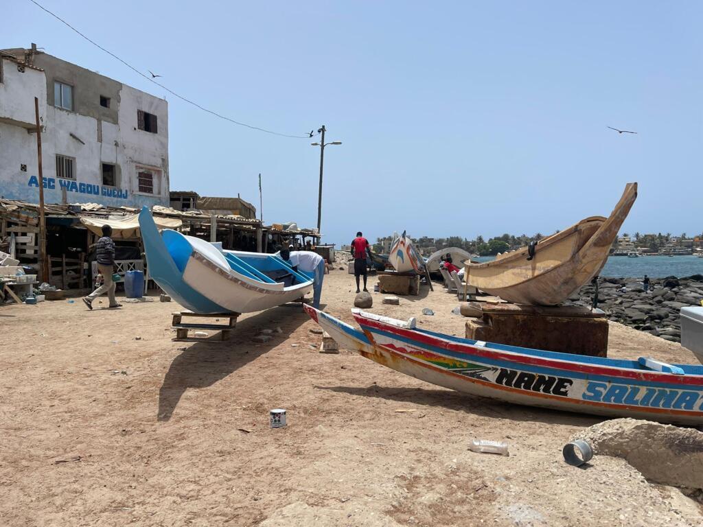 Sur la plage de Ngor, à Dakar, au Sénégal.