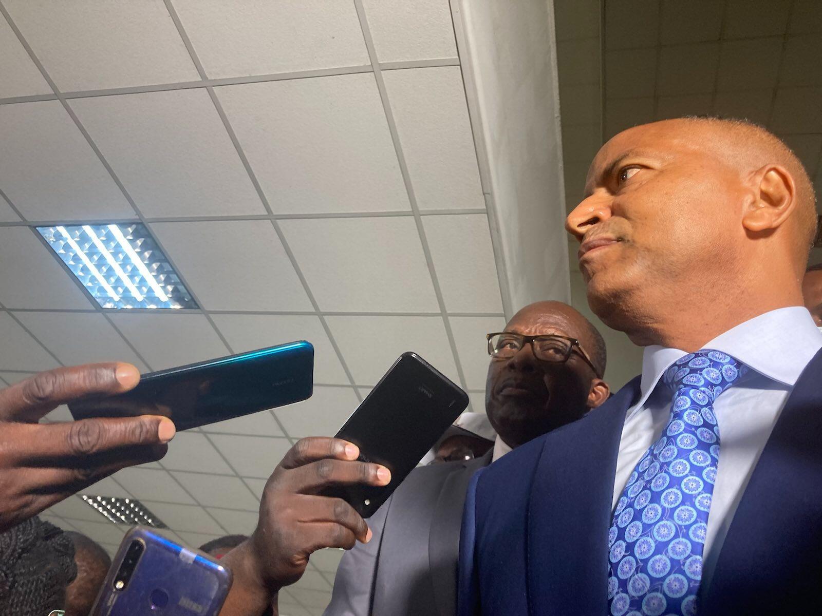 Moise Katumbi quelques instants après sa rencontre avec le président Félix Tshisekedi, le 7 novembre dernier.