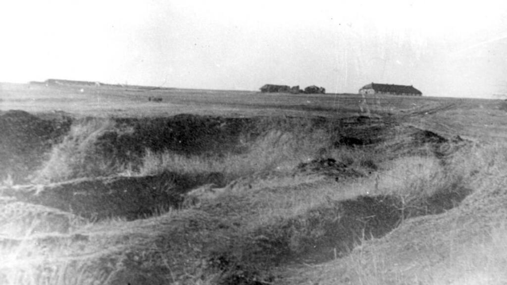 În această râpă de la Bogdanovka au fost uciși circa 48.000 de evrei, iar cadavrele lor arse