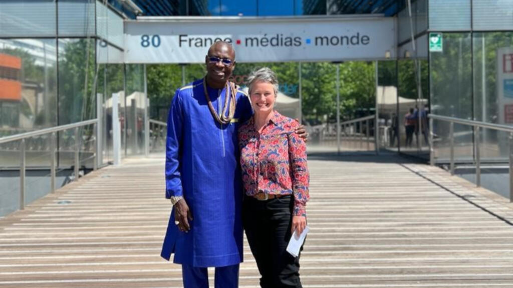 Massamba Gueye et Clémence Denavit.