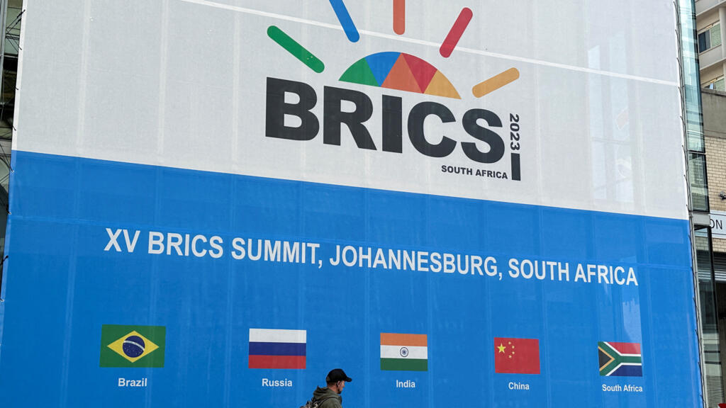 Un sommet des Brics à Johannesburg, le 19 août 2023.