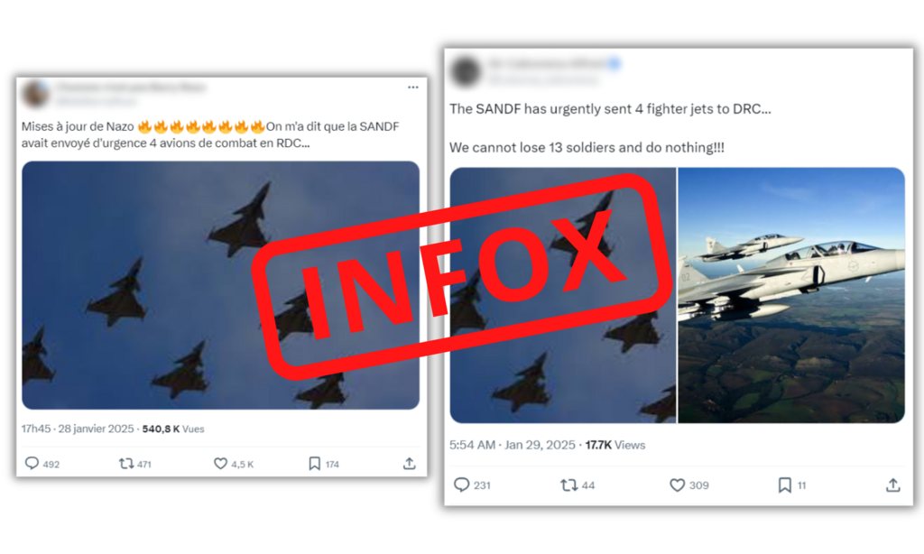 L'infox cumule plus d'un million de vues rien que sur X.
