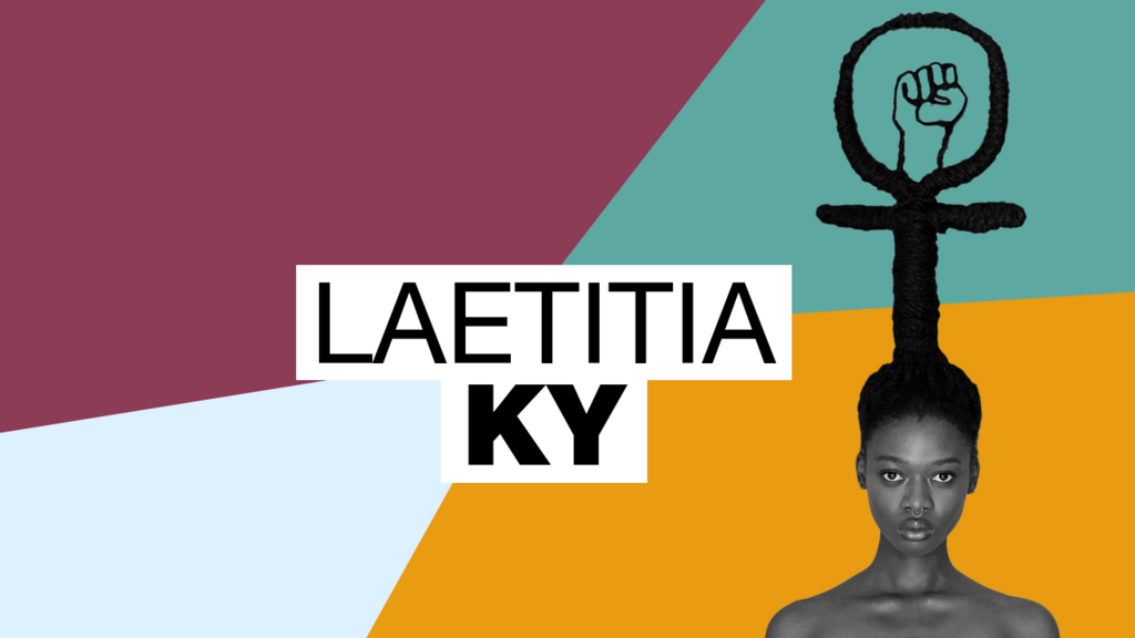 Laetitia Ky, artiste ivoirienne et influenceuse est connue pour les sculptures extravagantes qu’elle réalise avec sa chevelure