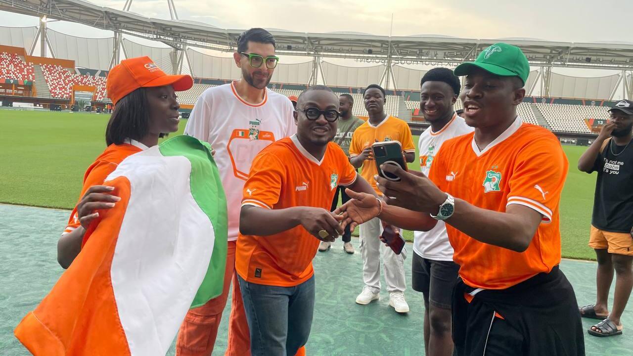 AFCON 2024 influencers mandated by the organisers make a tour of the