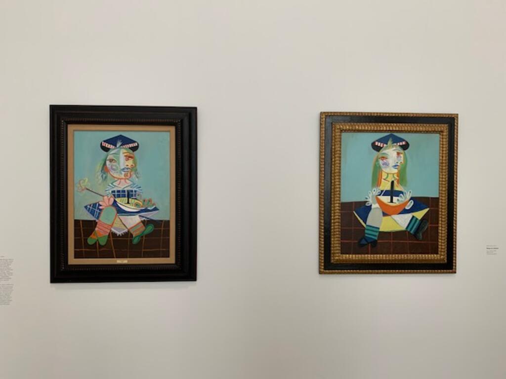 Pinturas de Maya feitas por Picasso, em exposição no Meuseu Picasso de Paris.