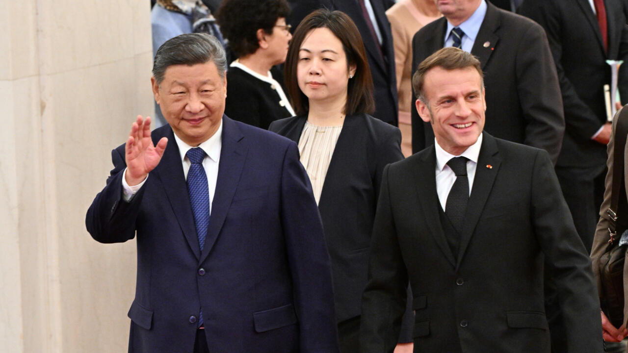 Emmanuel Macron et Xi Jinping à Pékin
