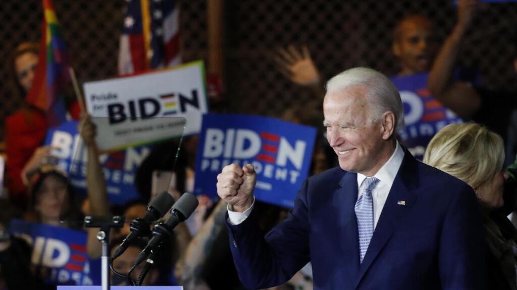 Joe Biden, lors du Super Tuesday, à Los Angeles, le 3 mars 2020.
