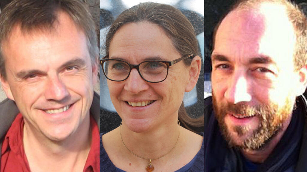 Les auteurs Mathias Gardet, Véronique Blanchard et Samuel Boussion.