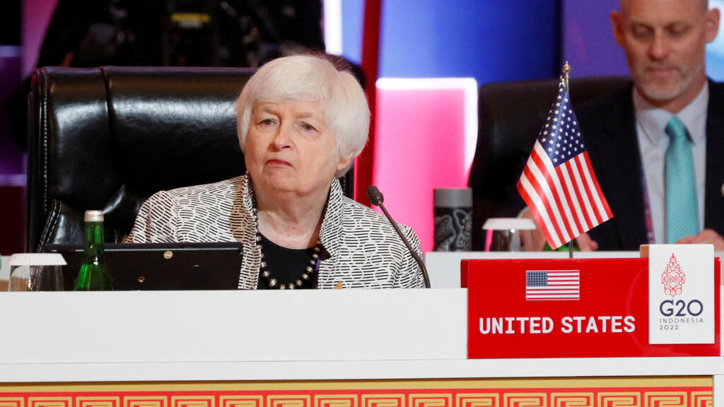 Janet Yellen, secrétaire américaine au Trésor, lors d'une réunion du G20 en Indonésie, le 12 novembre 2022.