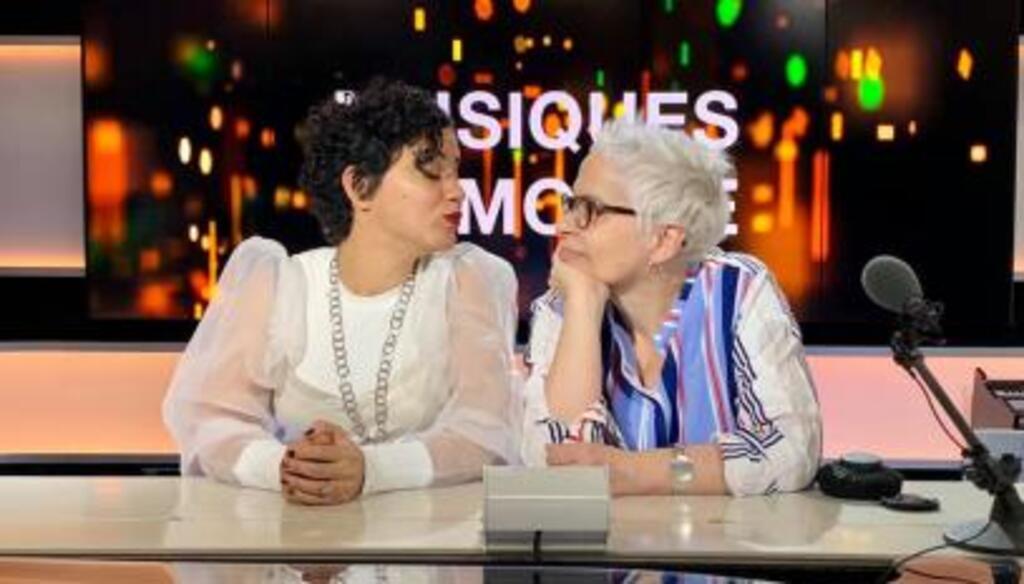 Emel Mathlouthi et Laurence Aloir à RFI.