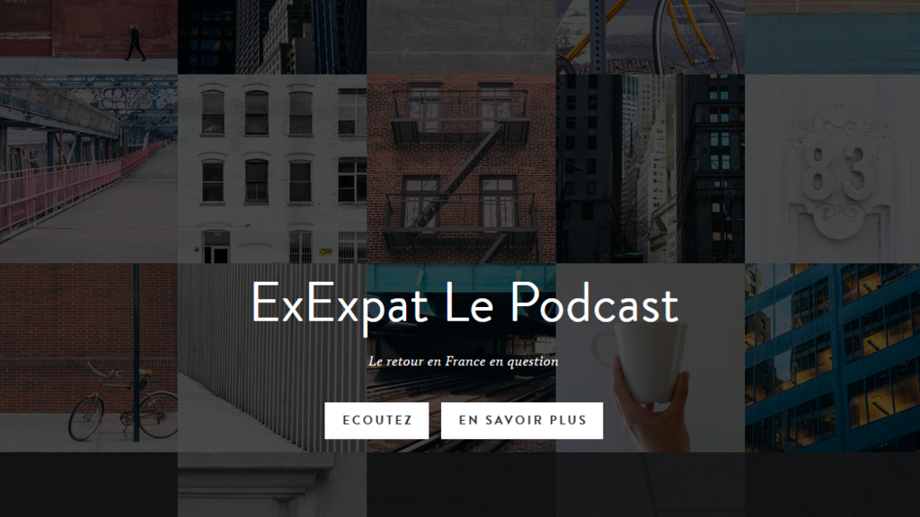La page d’accueil du site.