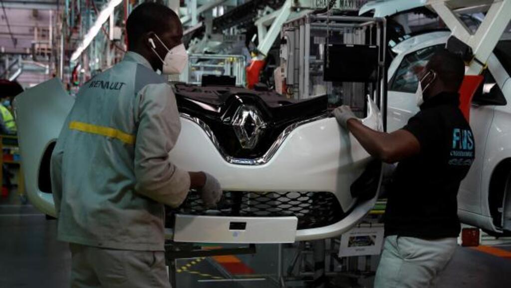 Chaîne de production d'usine Renault.
