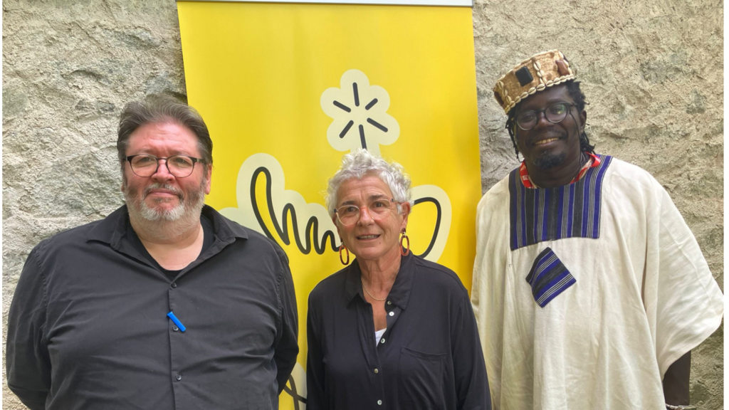 De gauche à droite : Philippe Ponty, Marie Pierre Besanger et Aristide Tarnagda