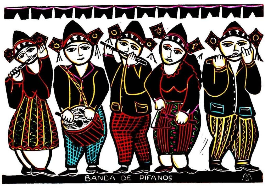 Gravura popular do artista brasileiro Marcelo Soares.