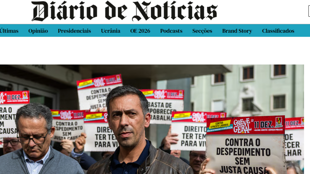 Portugal: grève générale contre la réforme du Code du travail du gouvernement