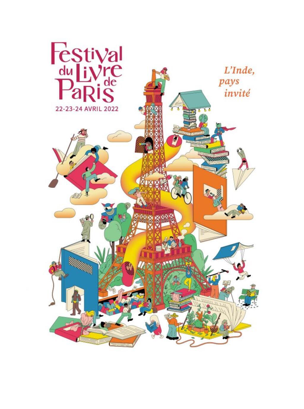Affiche du Festival du Livre de Paris 2022