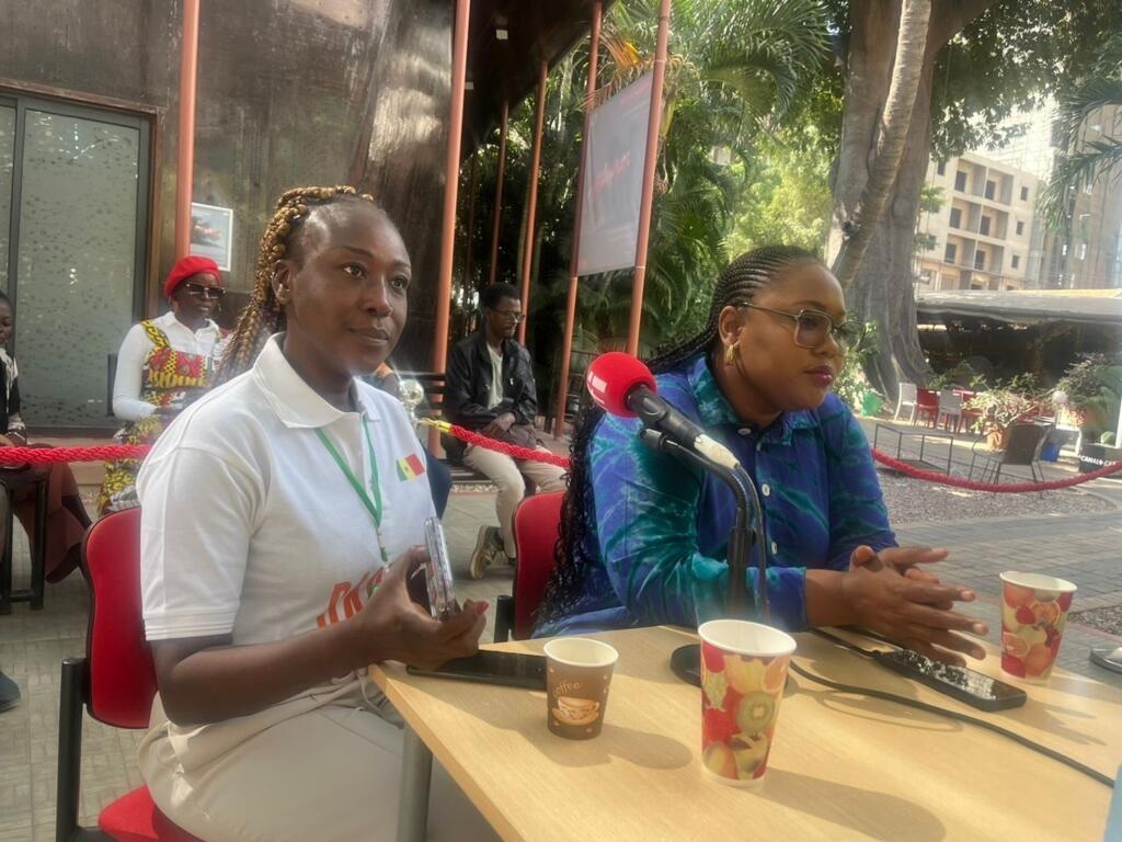 De gauche à droite : Maguette Betty Dianfakha et Kalista Sy.