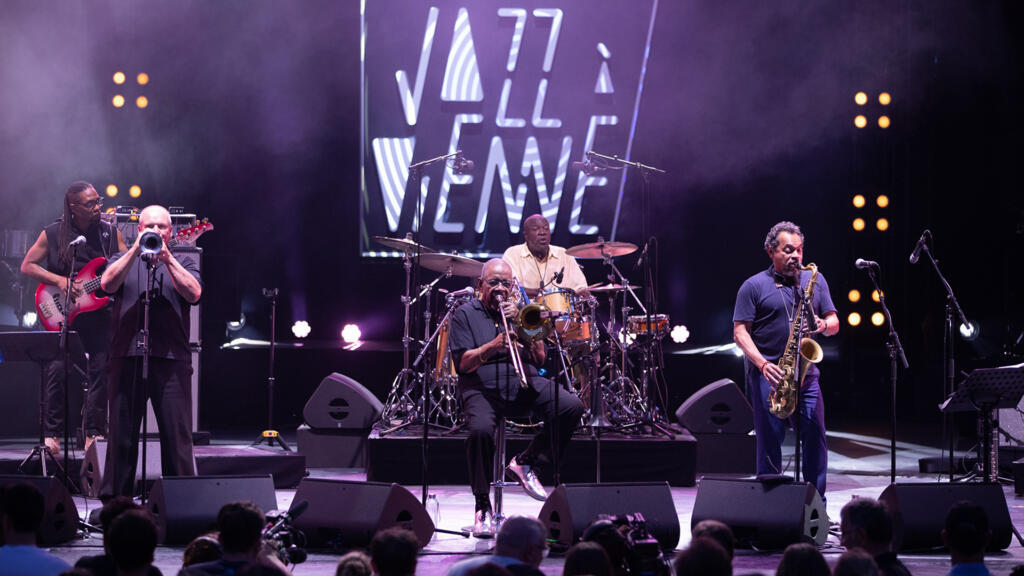 Fred Wesley et les New JB’s en concert à Vienne, le 13 juillet 2022.