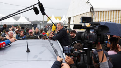 Le leader de la France insoumise, Jean-Lus Mélenchon, lors de la Fête de l'Humanité, le 10 septembre 2022.