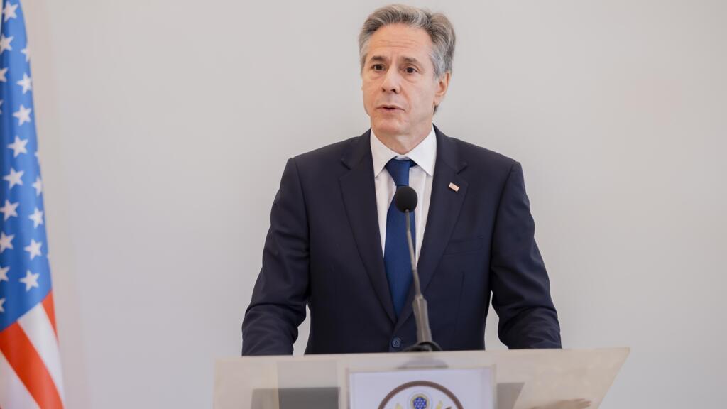 Le secrétaire d'État américain Antony Blinken, à Abidjan, le 23 janvier 2024.