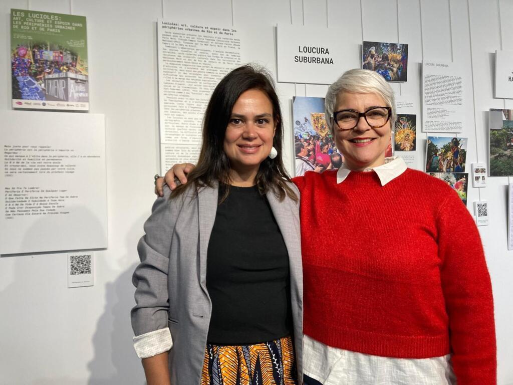 Silvia Capanema e Adriana Facina, codiretoras da pesquisa que deu origem à exposição "Lucioles: arte, cultura e esperança nas periferias urbanas do Rio e de Paris".
