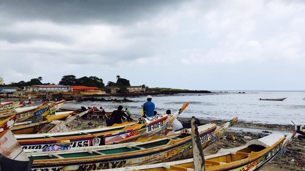 Le port de pêche de Soumbedioume, à Dakar, au Sénégal.(Image d'illustration)