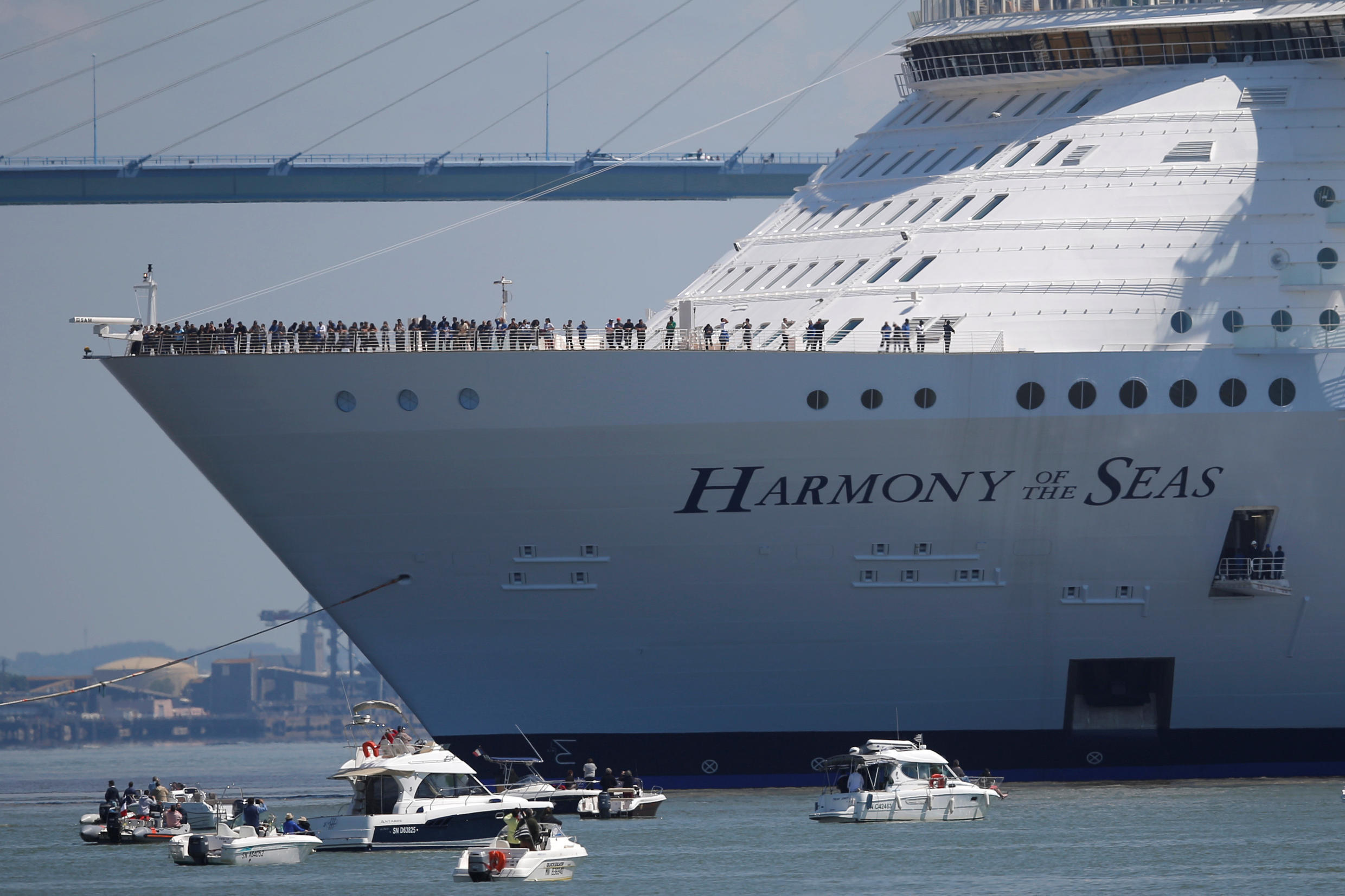 World S Biggest Cruise Ship Leaves French Shipyard