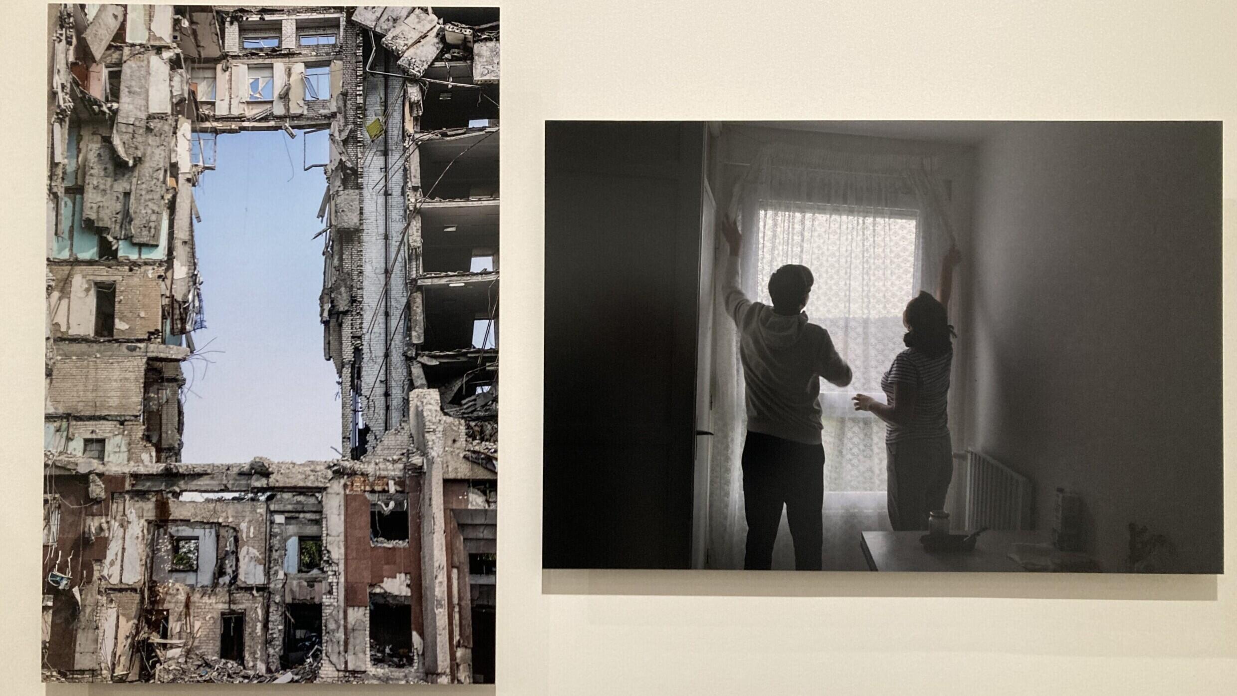« Douce France. L’accueil des réfugiés ukrainiens ». Série de Laurent van der Stockt, exposée dans « La France sous leurs yeux » à la Bibliothèque Nationale de France.