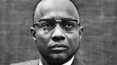 Amilcar Cabral, le fondateur du Parti africain pour l'indépendance de la Guinée et du Cap Vert (PAIGC), le 22 octobre 1971. Amilcar Cabral a été assassiné le 20 janvier 1973.