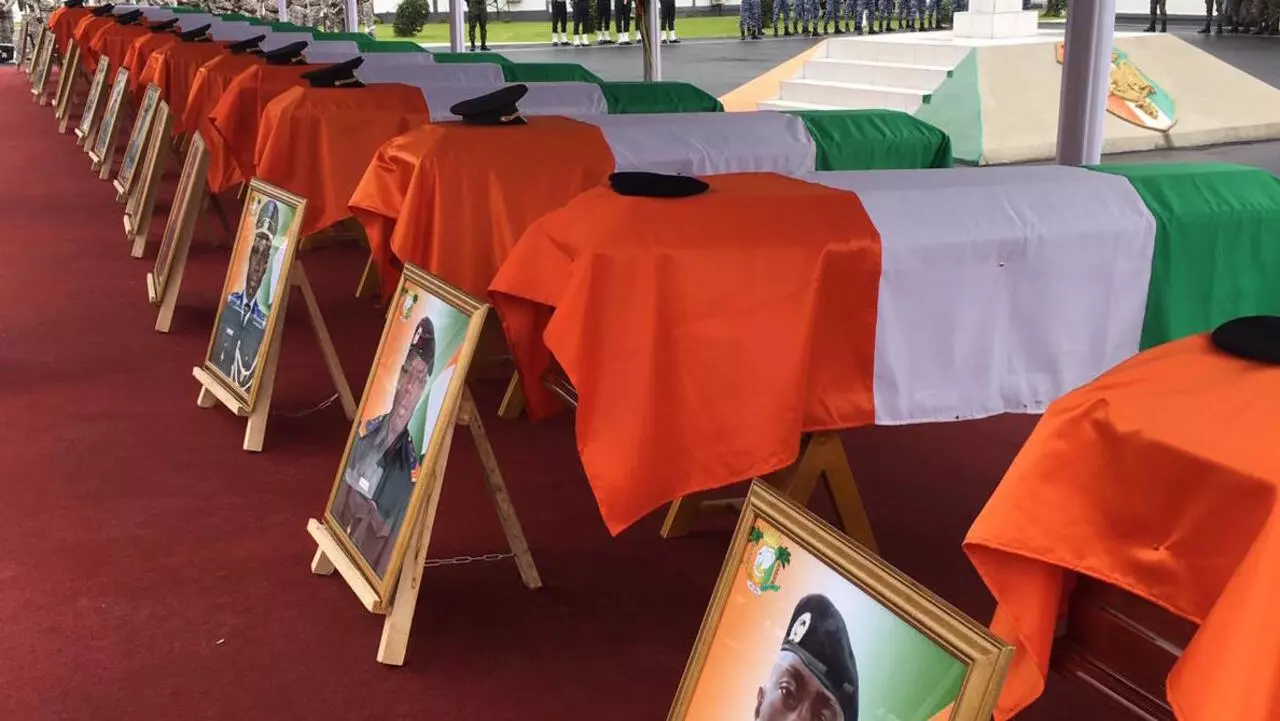 Côte d'Ivoire: cérémonie d'hommage aux militaires tués lors de l ...