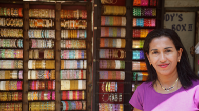 Indian author and journalist Shoba Narayan.