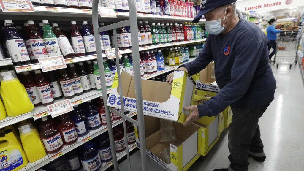 Aux Etats-Unis, au mois d’avril, la hausse des prix a bondi à 4,6% en moyenne annualisée. Photo prise dans un supermarché de Miami, en juin 2020.
