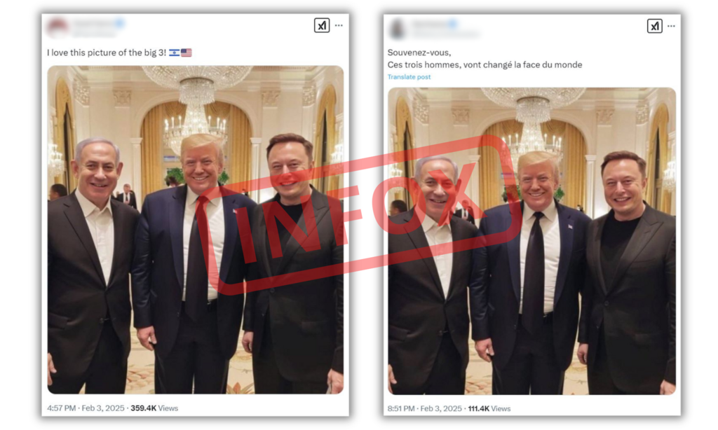 Cette image, vue des millions de fois, est une fausse information.