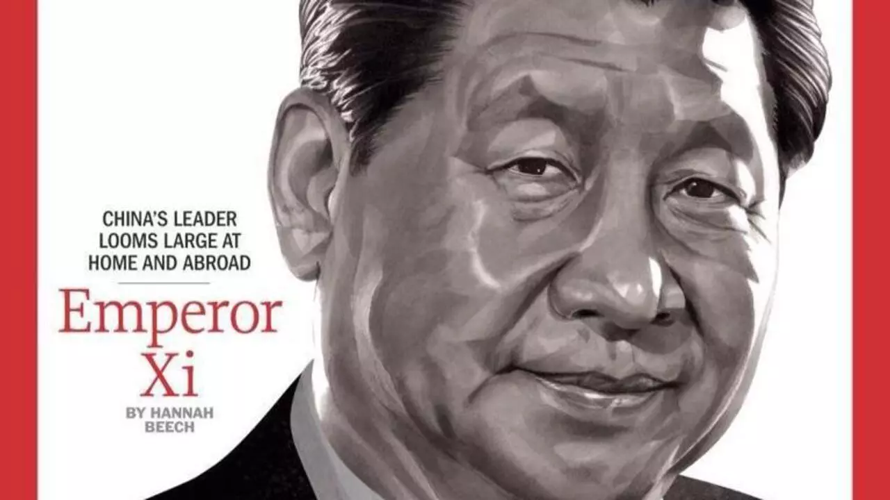美国《时代》杂志亚洲版2014年11月17日封面，将习近平称为习皇帝