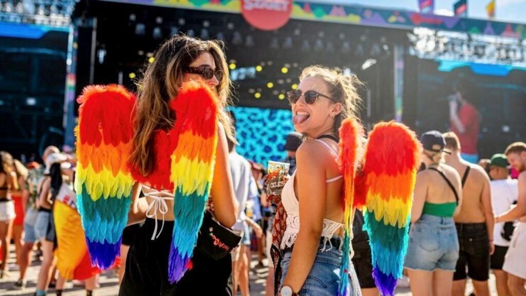 Des participantes du Sziget Festival 2022 à Budapest.