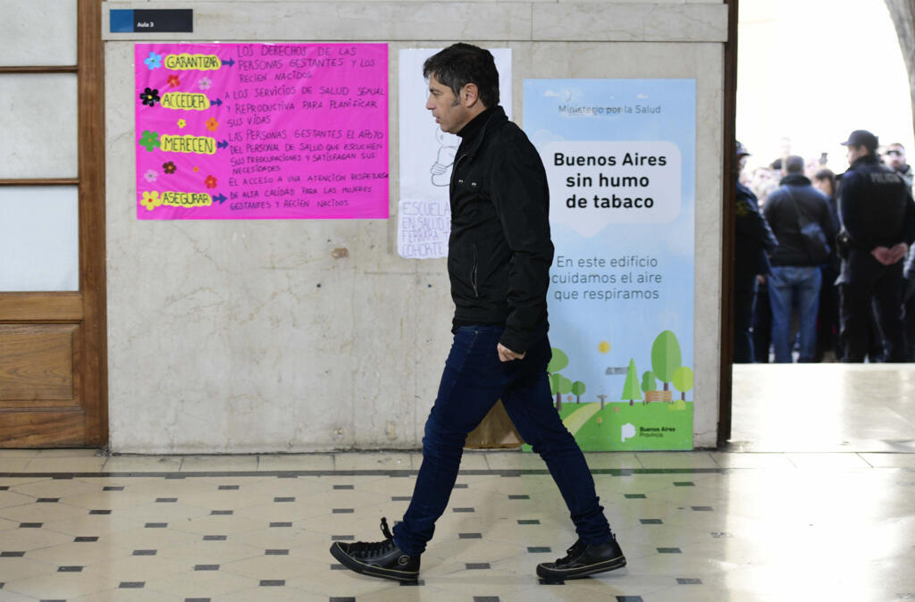 El gobernador d ela provincia de Buenos Aires, Axel Kicillof, el 7 de septiembre en La Plata.