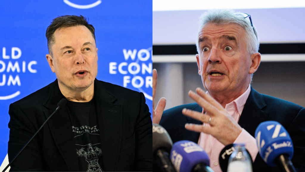 Elon Musk et le patron de Ryanair s’affrontent autour de Starlink et d’un possible rachat de la compagnie aérienne
