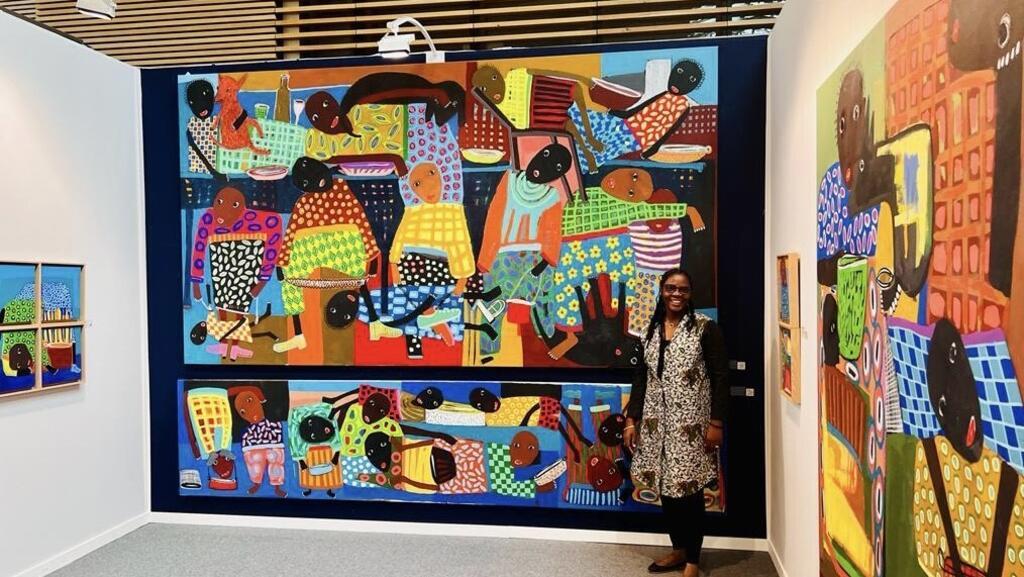 L'artiste burkinabè Adjaratou Ouedraogo.