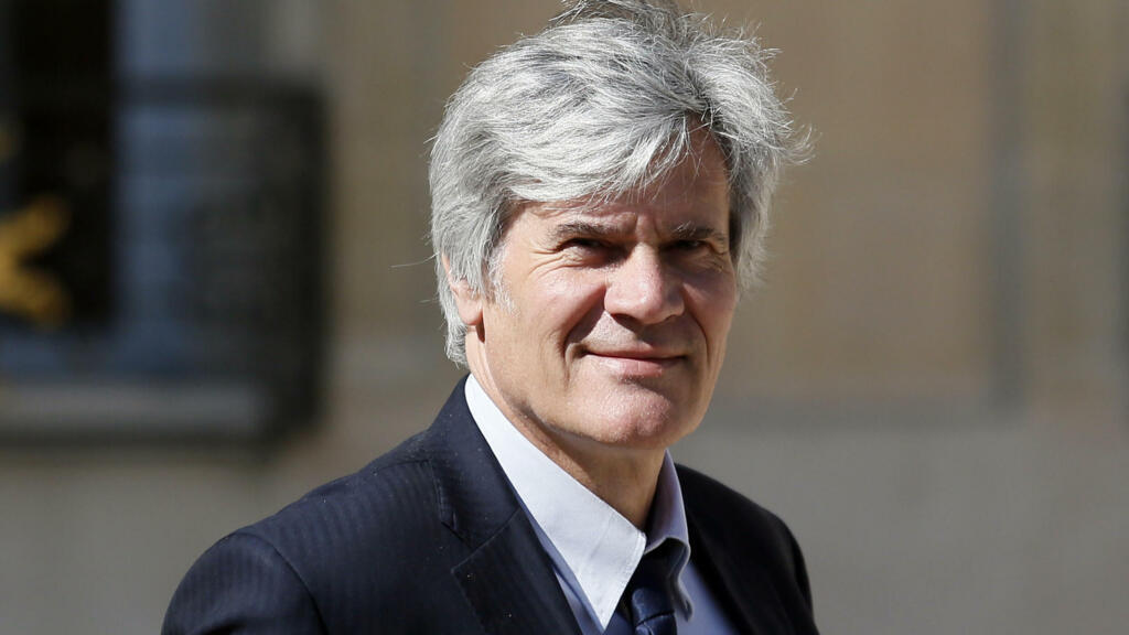 Stéphane Le Foll, alors ministre de l'agriculture, dans la cour de l'Elysée, en 2017.