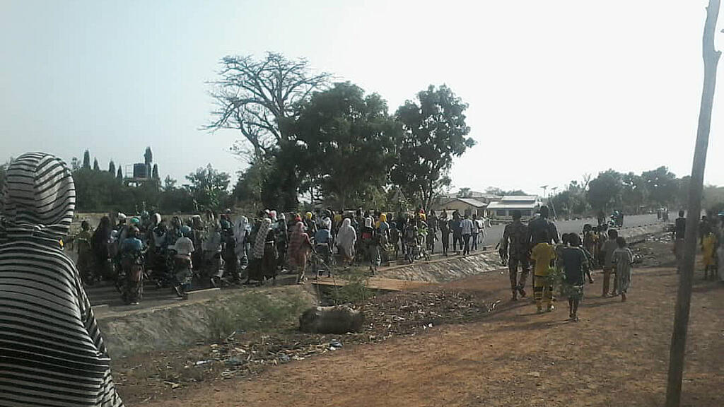 En route pour la cérémonie «Koukpelin» (Club RFI Ouaké).