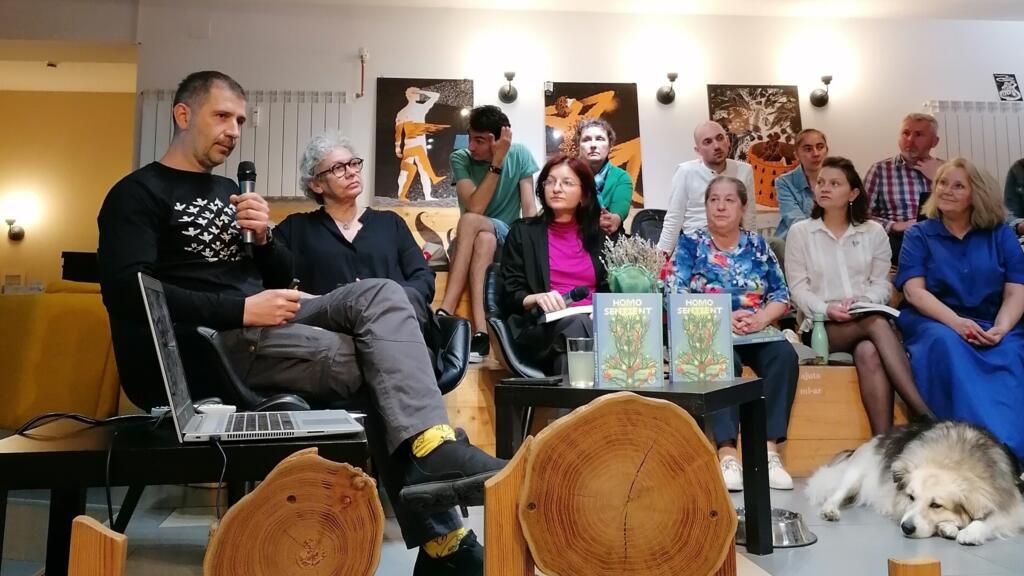 Gabriel Păun și Oana Pellea, la lansarea cărții ”Homo Sentient”