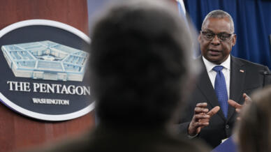 Le secrétaire américain à la Défense Lloyd Austin, au Pentagone à Washington, ce jeudi 27 octobre 2022.