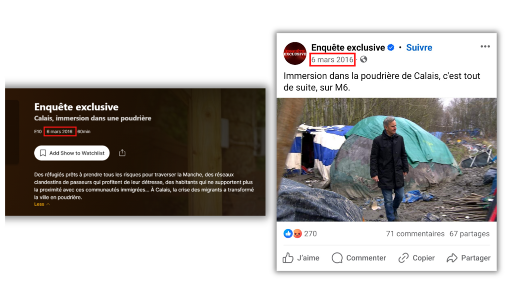 Le reportage a été diffusé à la télévision française en 2016.