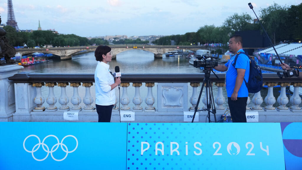 Jeux Olympiques de Paris 2024, pont Alexandre III, 30 juillet 2024.