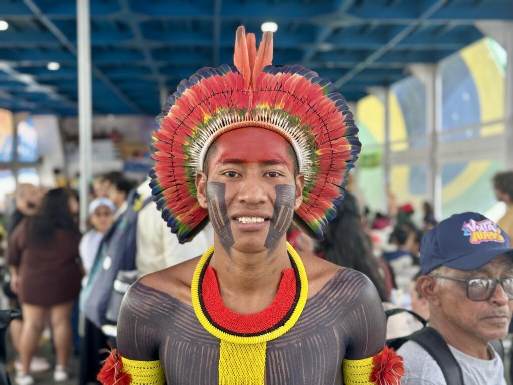 Bepmoroi Metuktire, neto do cacique Raoni e membro da juventude caiapó. "A floresta é tudo para nós.”