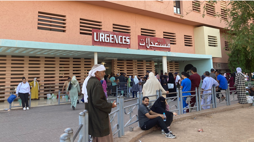 Le service d'urgence du CHU de Marrakech au Maroc est débordé.