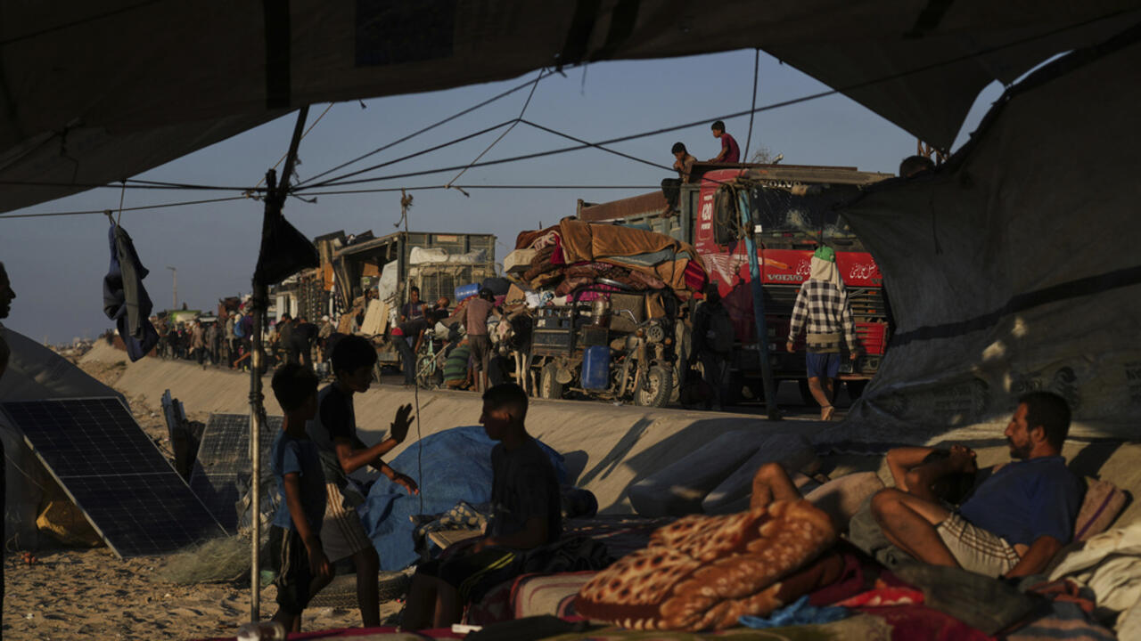 Meghazy, ville refuge des déplacés de Gaza-ville, dans le centre de l'enclave