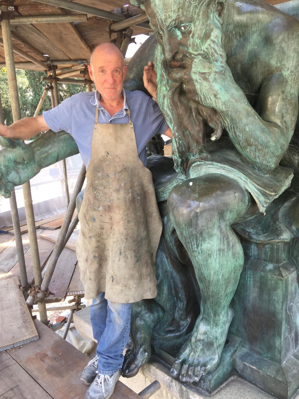 Antoine Amarger, restaurateur de sculptures métalliques