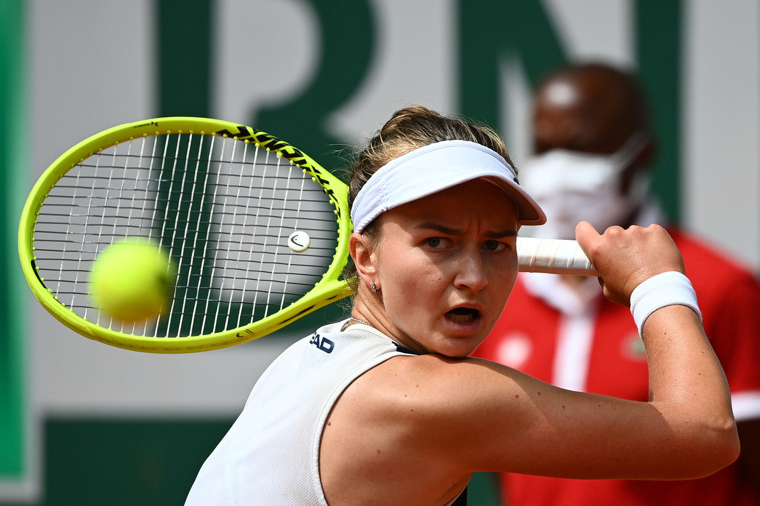 Czech Barbora Krijkova, at Roland Garros on June 12, 2021